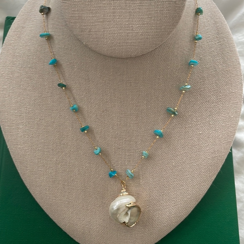 Shell & Turquoise necklace